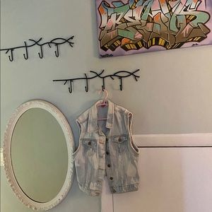 Acid Wash Denim Vest